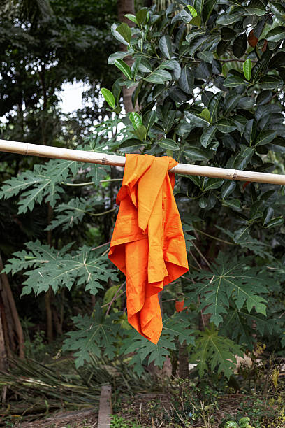 istock Monks robe put out to dry 584473420
