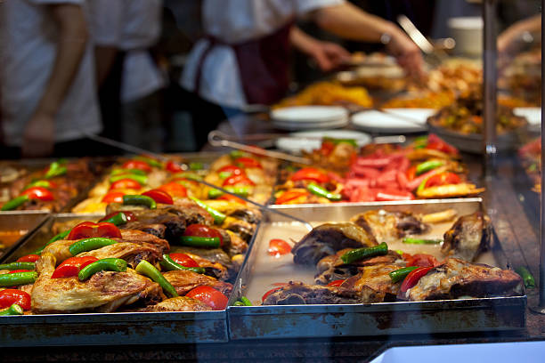istock Street food restaurant 584476524
