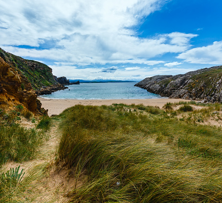 Camello beach in Santander, Spain, on a sunny day