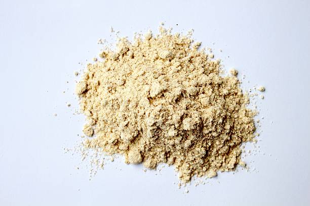 istock Heap of whole wheat flour 584481948