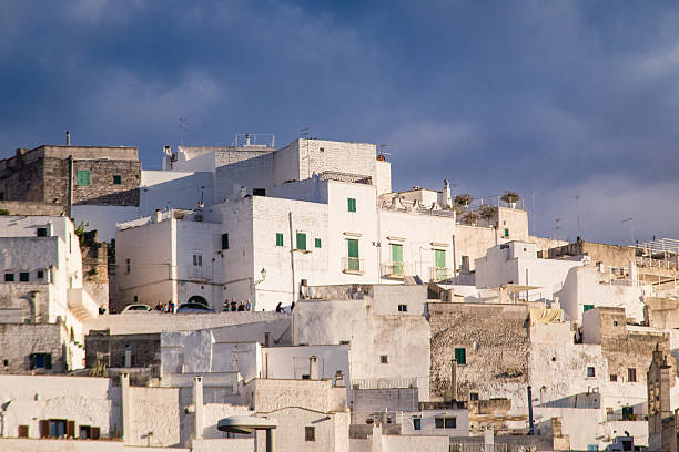 istock Ostuni white city buildings 584483462