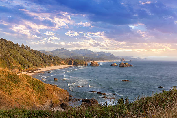 Crescent Beach sulla costa dell'Oregon - foto stock