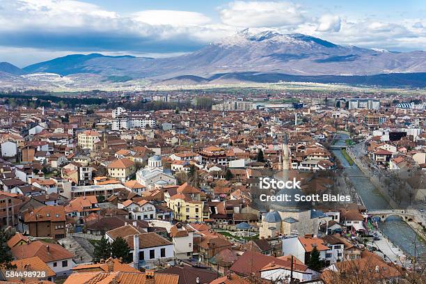 Cityscape Of Prizren Kosovo Stock Photo - Download Image Now - Kosovo, Europe, 2016