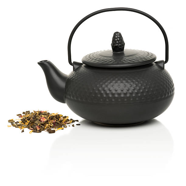 teiera  - chinese tea teapot isolated tea foto e immagini stock