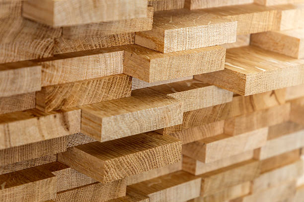 materiales de construcción de madera para carpintería y textura de fondo. - madera material de construcción fotografías e imágenes de stock
