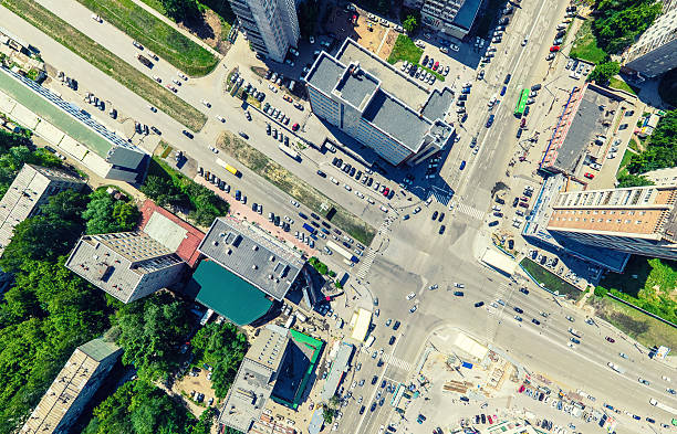 istock Aerial city view. Urban landscape. Copter shot. Panoramic image. 584503200