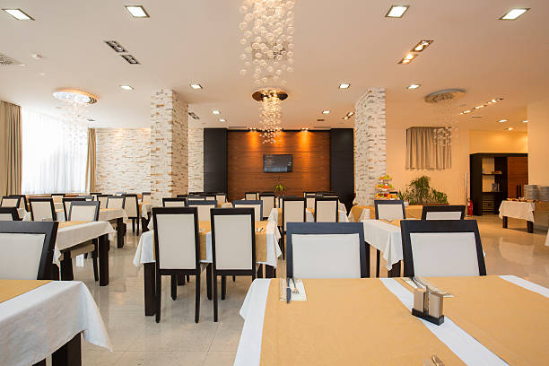 istock Restaurant in a luxury hotel 584511096