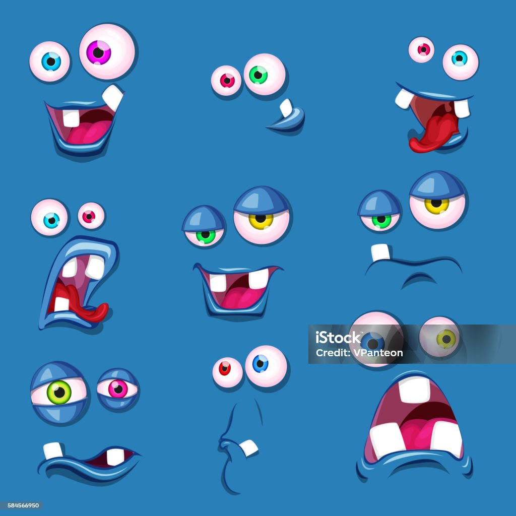 Ilustración de Dibujos Animados Lindos De Ojos Pop Se Enfrenta A Las Emociones y más Vectores Libres de Derechos de Alegre - iStock Ilustración de Dibujos Animados Lindos De Ojos Pop Se Enfrenta A Las Emociones y más Vectores Libres de Derechos de Alegre - iStock