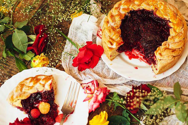 Tart with fresh berries.