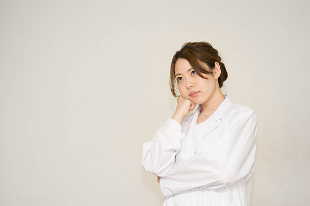 医療画像(医師、女性、看護師、研究、ラボコート) - lab coat nurse doctor female doctor ストックフォトと画像