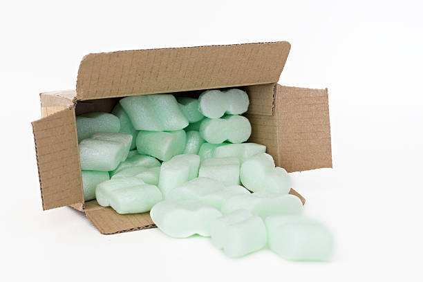 Polystyrene For Protecting Packaging Stock Photo - Download Image Now -  Backgrounds, Business Finance and Industry, Cardboard - iStock