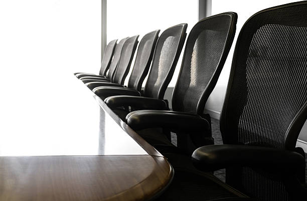 istock Table boardroom with chair in morning / meeting associate 584578020
