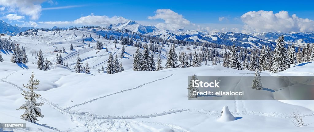 Winter-Landschaft  - Lizenzfrei Savoie Stock-Foto