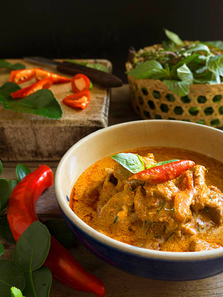 istock Beef in ground peanut-coconut cream curry 584580544