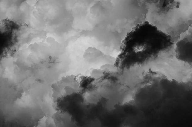 istock Summer cumulus clouds and dark skies. Background texture. Nature. 584582806