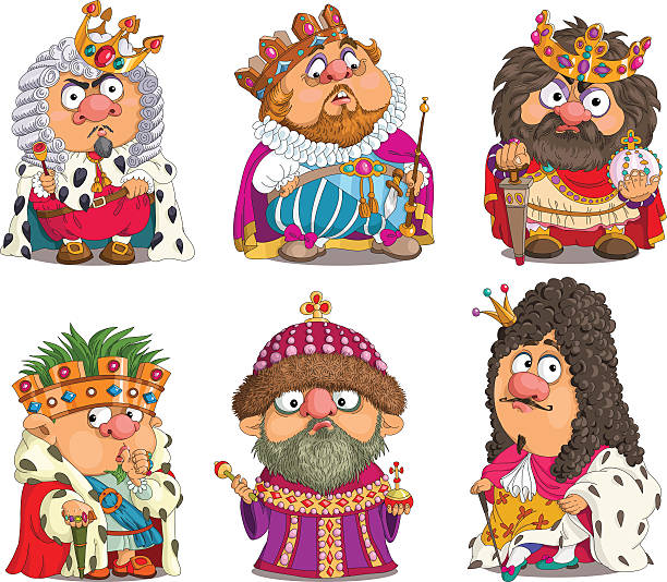 śmieszne królów - duke stock illustrations