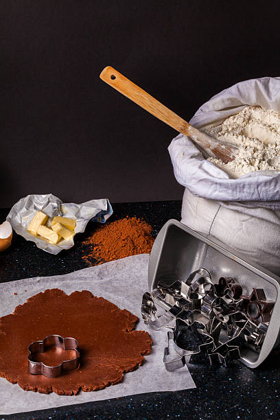 istock The process of baking chocolate cake base from shortcrust pastry. 584591246
