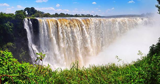 istock majestic view with Victoria falls(South Africa) 584593694