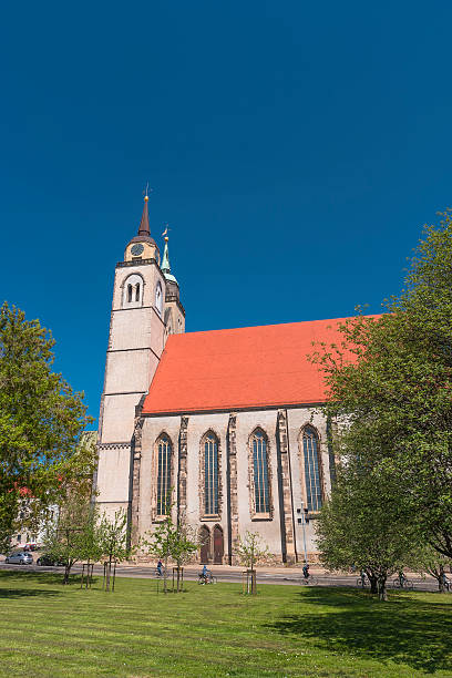 istock View on Magdeburg city center and downtown in Spring, Magdeburg, 584594756
