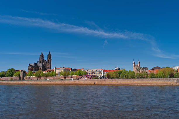 istock View on Magdeburg city center and downtown in Spring, Magdeburg, 584595152