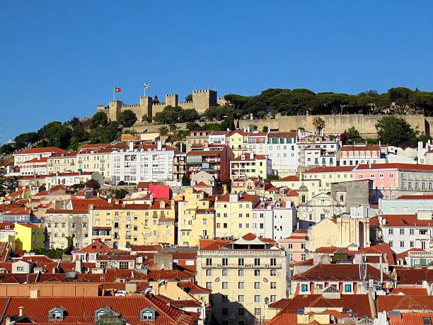 istock Lisbon, Portugal Skyline and Castle 584596230
