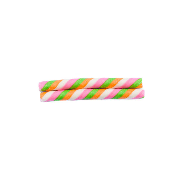 istock Colorful waffle stick isolated on white background 584596982