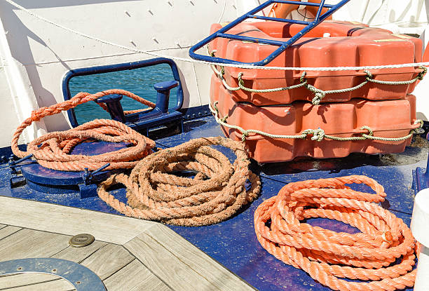 istock Ropes and nautical equipment. 584597184