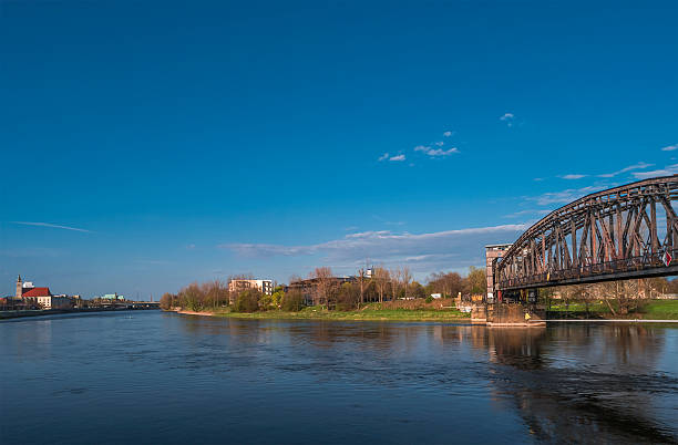 istock View on Magdeburg city and Elbe in Spring, Magdeburg, Germany 584597270