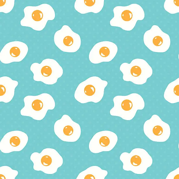 Vector illustration of Fried egg background