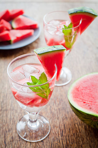 istock Watermelon water - summer detox 584604928