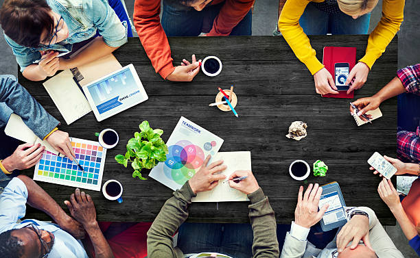 istock Multiethnic Designer Brainstorming Contemporary Concept 584606440