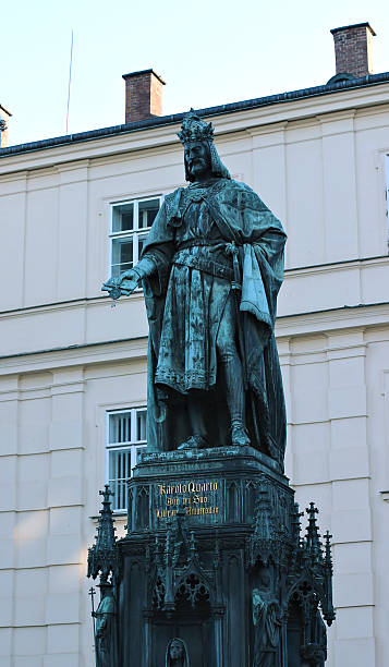 istock Monument to king Karl IV in Prague 584606468