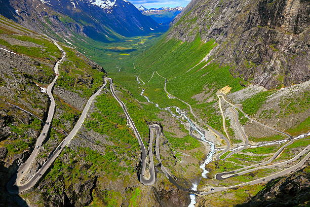 istock Trollstigen - Trolls Ladder dramatic mountain Road landscape, Norway, Scandinavia 584608528