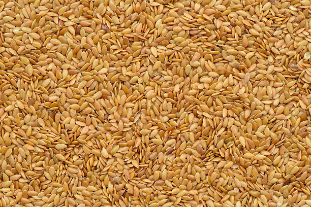 istock Linseed background, Seed of superfood 584608848