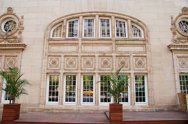 Montreal, Canada - May 21, 2016: Windows on the Ritz-Carlton in Montreal.