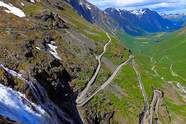 istock Trollstigen - Trolls Ladder dramatic mountain Road landscape, Norway, Scandinavia 584609326