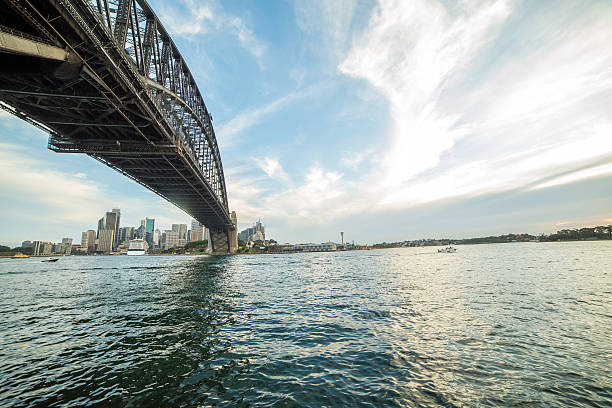 istock View of Sydney harbour from under the Sydney harbour bridge 584611526