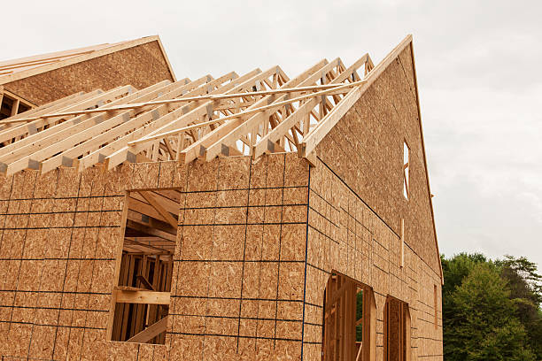 istock Home wood and roof construction project 584743672