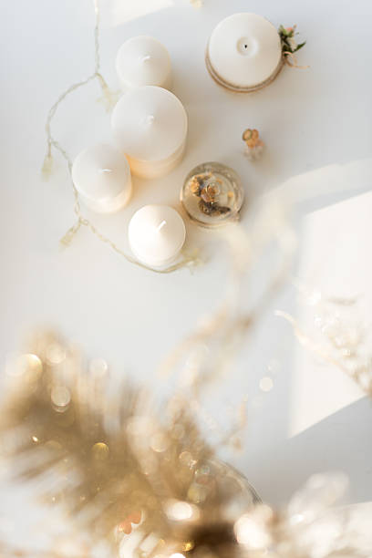 istock Christmas interior in natural light of sunny day 584747772