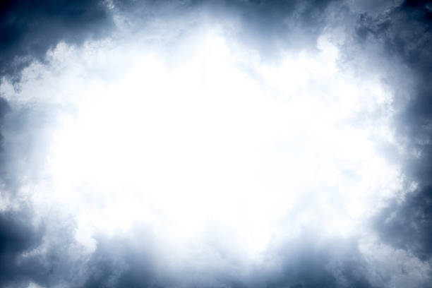 cloud photo frame, smoke, fog with space for text.