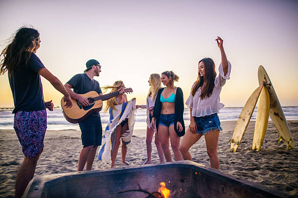 istock Friends having fun at San Diego beach 584750860