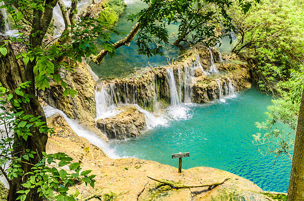 istock turquoise pool at kuang si waterfall 584754594