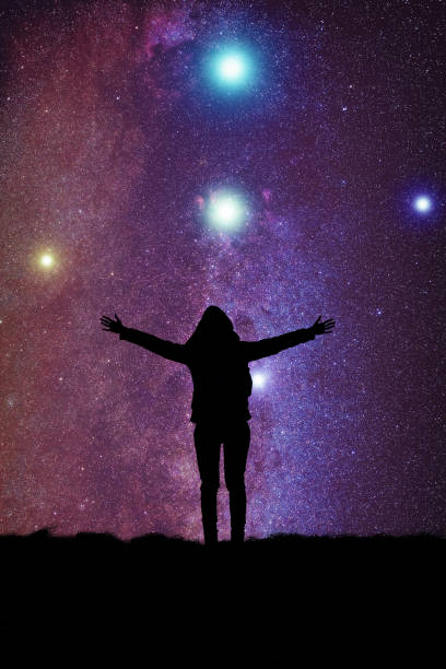 istock Girl watching the stars. 584764760