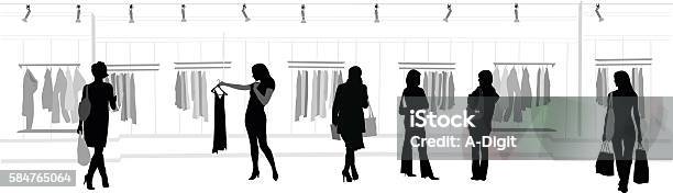 洋服ショッピング モール - シルエットのベクターアート素材や画像を多数ご用意 - シルエット, 小売り, 買い物