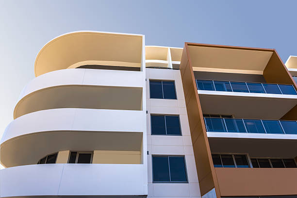istock Low angle view of a modern building 584766650