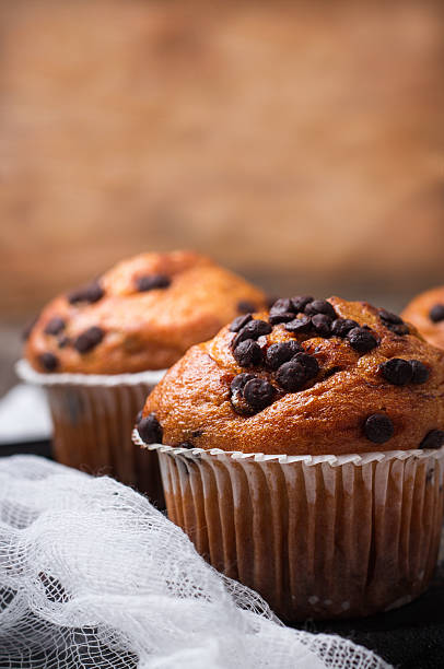 istock Homemade chocolate chip muffins for breakfast 584766710
