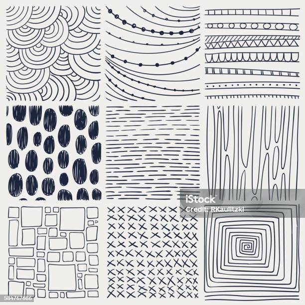 Vector Abstract Line Drawing Design Elements Stock Illustration ...