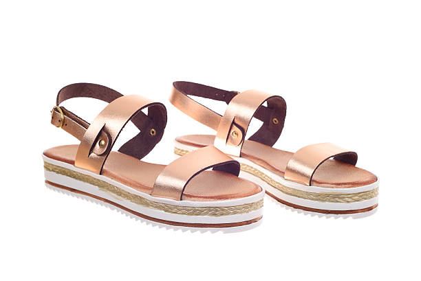 istock Pair of woman sandals 584768566