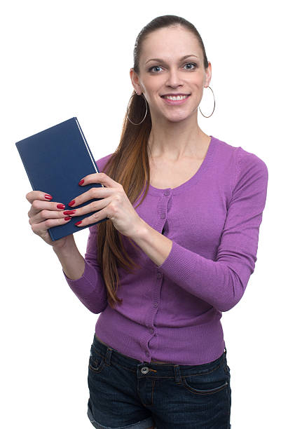 istock young girl with book isolated 584769444