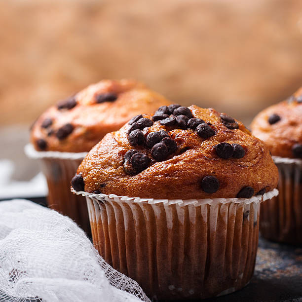 istock Homemade chocolate chip muffins for breakfast 584770012